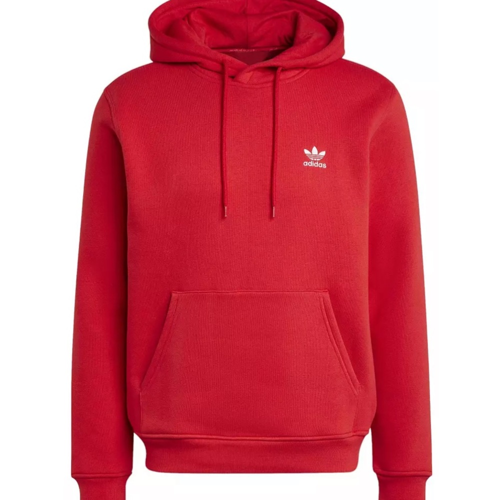 Adidas Red Men's Hoodie - Size S